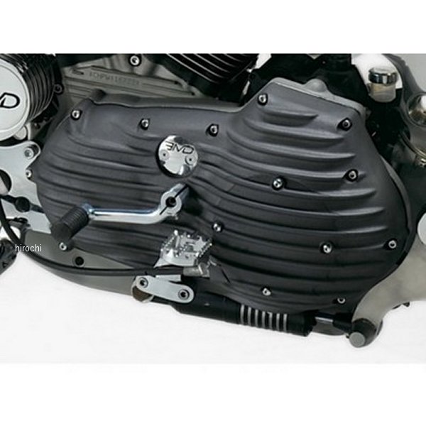 部品屋K&W EMD プライマリーカバー リブ付き 91年-03年 XL 黒 PCXL-R-R-1 JP店