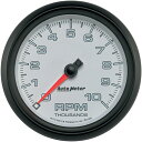 【USA在庫あり】 2211-0111 19598 オートメーター Autometer 3-3/8インチ(86mm) タコメーター ファンタム II