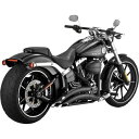 【USA在庫あり】 1800-1627 46065 バンス&ハインズ VANCE & HINES フルエキゾースト ビッグラディウス 13年以降 FXSB/SE 黒