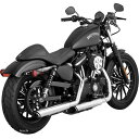 【メーカー在庫あり】 1801-0676 16861 バンス&ハインズ VANCE & HINES スリップオンマフラー ツインスラッシュ 3インチ 14年以降 XL