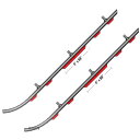 【USA在庫あり】 スノースタッフ Sno Stuff ランナー 505シリーズ 4インチ(102mm) John Deere (左右ペア) 505-703 JP店