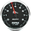 【USA在庫あり】 2211-0007 19306 オートメーター Autometer 電子タコメーター 8000rpm 黒