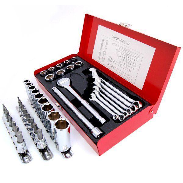 TOOL-SET-S04 メンテナンス工具 ハーレー カンペキ インチ工具 42点 セット D ○