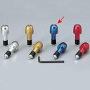 HB0308BU ハリケーン アルミ削り出しサイドキャップ ブルー Φ7/8インチハンドル用