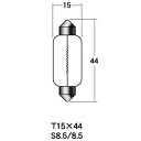 B-6952 M&H マツシマ ノーマルバルブ 12V18W マクラ球 ストップ球 ウインカー球 (クリア) 1箱 (10個入り)