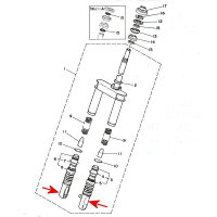 MT-10113893フロントフォーク用ブーツカバーJOGジョグ(3KJ/3YK/4JP等)