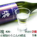 【ポイント2倍】うこん塊-KAI-(カイ)900ml×1本 酵素飲料水 テネモス