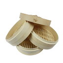 竹セイロ 本体・蓋 3個セット (24cm(本体3個・蓋1個)セット)_FH85027272728