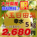 大分県産“幸水梨”【小玉】【訳あり】【送料無料】たっぷり5キ...