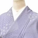 リサイクル 大島紬 【中古】 正絹 つむぎ 後染め 立涌文様 草花文様 裄65cm 紫系 裄Mサイズ 身丈Sサイズ ii3980b05 セール