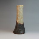 萩焼 萩陶苑 御本手三方花生 敬三作 木箱 約φ10.0×H24.0cm 【焼き物/陶器/19544】
