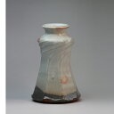 萩焼 萩陶苑 末広花生 講平作 木箱 約φ12.0×H19.0cm 【焼き物/陶器/24270】