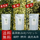 高村園 静岡県産 鹿児島県産 嬉野産 茎茶 飲み比べ 各100gずつ (100g×3)【日本茶/茶葉/緑茶/茎茶/白折/茶香炉/産地ブランド】