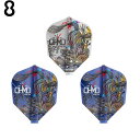 【予約商品 2019年6月29日発売商品】8FLIGHT(エイトフライト) HARUKI MURAMATSU シェイプ MIX <400011> 村松治樹選手モデル (ダーツ フライト)