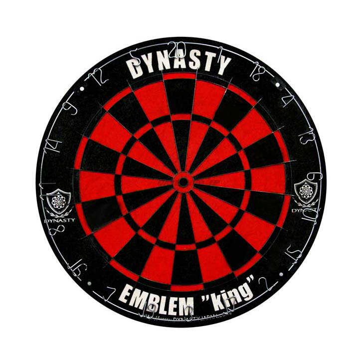 【メール便NG】DYNASTY ハードダーツボード EMBLEM King 「Type-R」 B&Rオリジナルカラー【ダイナスティー DARTSBOARD エンブレム キング 紋章 最高級Aグレード麻 ブリッスルボード STEELDARTS 【あす楽対応_関東】【レビューを書いてお買い得!】ダイナスティー ハードダーツボード 貴方のダーツライフに紋章を−インテリアとしても映える色合です!