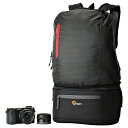 【送料無料】Lowepro(ロープロ) パスポートデュオ ブラック 0056035370212 一眼レフ おしゃれ カメラリュック