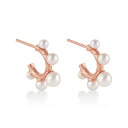 オリビアバートン 日本総代理店 レディース アクセサリー ジュエリー Olivia Burton アンダーザシー コーラル パール フープ ピアス ローズゴールド 女性 ギフト 彼女 プレゼント【あす楽】