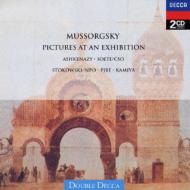 【送料無料】 Mussorgsky ムソルグスキー / 『展覧会の絵』5態〜ピアノ版（アシュケナージ）、ラヴェル版（ショルティ）、ストコフスキー版（ストコフスキー）、ブラス版（PJBE）、マリンバ版（神谷百子）（2CD） 【CD】