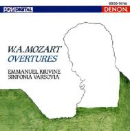 Mozart モーツァルト / オペラ序曲集　クリヴィヌ＆シンフォニア・ヴァルソヴィア 【CD】