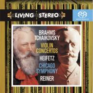 Tchaikovsky チャイコフスキー / チャイコフスキー：ヴァイオリン協奏曲、ブラームス：ヴァイオリン協奏曲　ハイフェッツ、ライナー＆シカゴ響（ハイブリッドSACD） 輸入盤 【SACD】