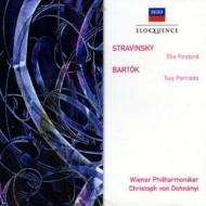 Stravinsky ストラビンスキー / 『火の鳥』全曲、バルトーク：2つの肖像　ドホナーニ＆VPO 輸入盤 【CD】