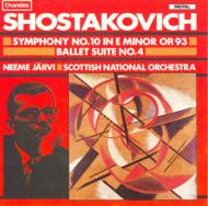【送料無料】 Shostakovich ショスタコービチ / 交響曲第10番、バレエ組曲第4番　ネーメ・ヤルヴィ＆スコティッシュ・ナショナル管 輸入盤 【CD】