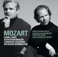 Mozart モーツァルト / Concerto For Violin & Piano, Piano Concerto.16: D.hope Knauer Norrington / 【CD】