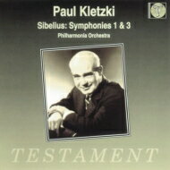 Sibelius シベリウス / 交響曲1、3　Kletzki / Po 輸入盤 【CD】