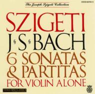 Bach, Johann Sebastian バッハ / 無伴奏ヴァイオリンのためのソナタとパルティータ全曲　シゲティ（2CD） 【CD】