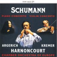 Schumann シューマン / ピアノ協奏曲、ヴァイオリン協奏曲　アルゲリッチ、クレーメル、アーノンクール＆ヨーロッパ室内管 【CD】