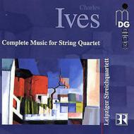 【送料無料】 Ives アイブズ / 弦楽四重奏曲.1、2、Halloween　ライプツィヒ四重奏団、Schleiermacher（P） 輸入盤 【CD】