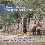 Enescu エネスコエネスク / Violin Sonata.2, 3, Impressionsd'enfance: Martin(Vn) Pontinen(P) 輸入盤 【CD】