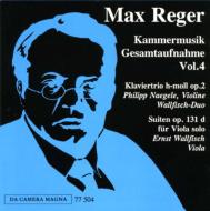 Reger レーガー / Chamber Works Vol.4: Piano Trio.1, 3 Suites For Viola 輸入盤 【CD】