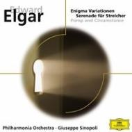 Elgar エルガー / エニグマ変奏曲、弦楽のためのセレナード、『威風堂々』第1番 　シノーポリ＆フィルハーモニア管 輸入盤 【CD】