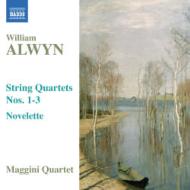 オルウィン、ウィリアム（1905-1985） / 弦楽四重奏曲第1番、第2番、第3番、ノヴェレッテ　マッジーニ四重奏団 輸入盤 【CD】