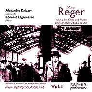 【送料無料】 Reger レーガー / チェロとピアノのための作品全集1　クニャーゼフ（チェロ）、オガネシアン（ピアノ） 【CD】