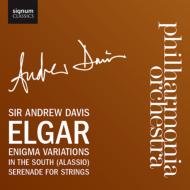 【送料無料】 Elgar エルガー / エニグマ変奏曲、序曲『南国にて』、弦楽セレナード　A．デイヴィス＆フィルハーモニア管弦楽団 輸入盤 【CD】