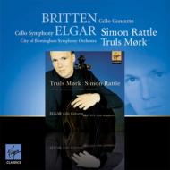 Elgar エルガー / エルガー：チェロ協奏曲、ブリテン：チェロ交響曲　モルク、ラトル＆バーミンガム市響 輸入盤 【CD】