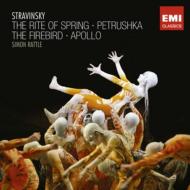 Stravinsky ストラビンスキー / 春の祭典、ペトルーシュカ、火の鳥、ミューズを司るアポロ　ラトル＆バーミンガム市交響楽団（2CD） 輸入盤 【CD】