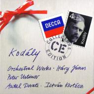 【送料無料】 Kodaly コダーイ / 管弦楽曲集（ドラティ＆フィルハーモニア・フンガリカ）、歌劇『ハーリ・ヤーノシュ』全曲（ケルテス＆ロンドン響）（4CD） 輸入盤 【CD】