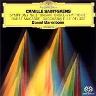 【送料無料】 Saint-Saens サン＝サーンス / 交響曲第3番『オルガン付き』、バッカナール、死の舞踏、他　バレンボイム＆シカゴ響、パリ管（シングルレイヤー）（限定盤） 【SACD】