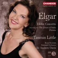 【送料無料】 Elgar エルガー / ヴァイオリン協奏曲（1916年版カデンツァ付）、『インドの王冠』間奏曲、『ポローニア』　T．リトル、A．デイヴィス＆スコティッシュ・ナショナル管 輸入盤 【SACD】