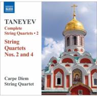 Taneyev タネーエフ / String Quartet, 2, 4, : Carpe Diem Sq 輸入盤 【CD】