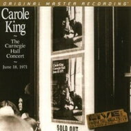 【送料無料】 Carole King キャロルキング / Carnegie Hall Concert: June 18, 1971 (180g) 【LP】