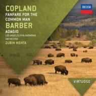 Copland コープランド / コープランド：アパラチアの春、ファンファーレ（メータ＆ロサンジェルス・フィル）、ロデオ、バーバー：アダージョ（ジンマン＆ボルティモア響） 輸入盤 【CD】