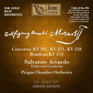 【送料無料】 Mozart モーツァルト / ヴァイオリン協奏曲第1番、第2番、第4番　アッカルド、プラハ室内管弦楽団（ゴールドCD限定盤） 輸入盤 【CD】