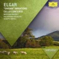 Elgar エルガー / チェロ協奏曲、エニグマ変奏曲、『威風堂々』第1番、第4番　マイスキー、シノーポリ＆フィルハーモニア管弦楽団 輸入盤 【CD】