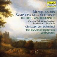 Mendelssohn メンデルスゾーン / Sym.3, Erste Walpurgisnacht: Dohnanyi / Cleveland.o 輸入盤 【CD】