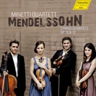 【送料無料】 Mendelssohn メンデルスゾーン / 弦楽四重奏曲第1番、第2番　ミネッティ・クァルテット 輸入盤 【CD】