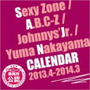  Sexy Zone ／ A.B.C-Z ／ ジャニーズJr. ／ 中山優馬 カレンダー 2013 / 4-2014 / 3 / Sexy Zone / A.B.C-Z / ジャニーズJr. / 中山優馬 
